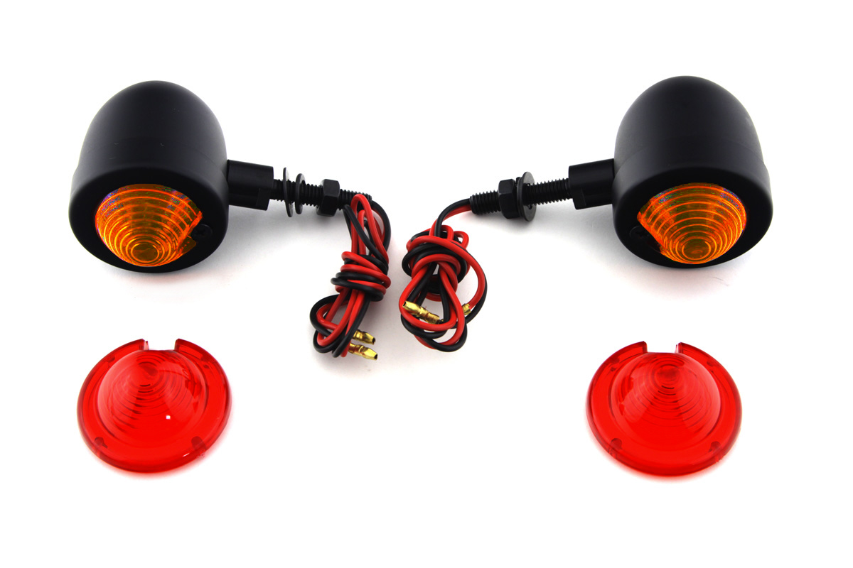 Black Egg Style Marker Lamp Set - Click Image to Close