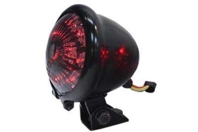 Round LED Tail Lamp with Smoked Lens - Click Image to Close