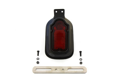 Black Tombstone Style Tail Lamp Assembly - Click Image to Close