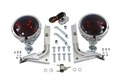 Police Pursuit Spotlamp Kit Red - Click Image to Close
