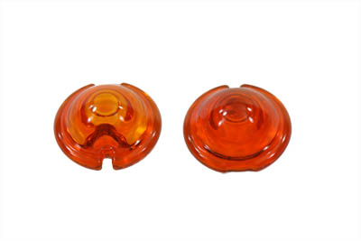 Replica Marker Lamp Lens Glass Bullet Style Amber - Click Image to Close