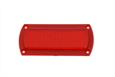 Lens Only for Tail Lamp Rectangular Red