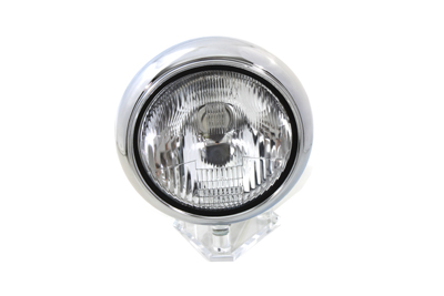 7" Headlamp Assembly H-4 Type Chrome - Click Image to Close