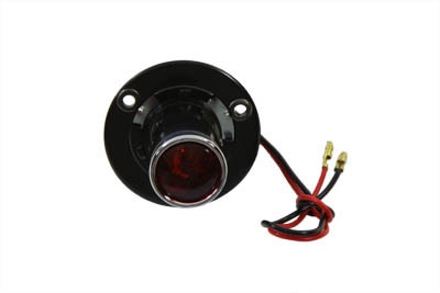 Black 1" Round Tail Lamp - Click Image to Close