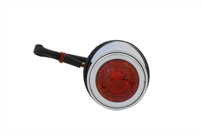 Tear Drop Style Tail Lamp with Red Lens
