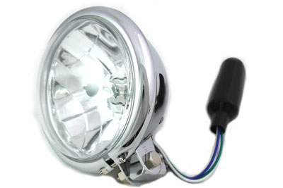 5-3/4" Round Headlamp Chrome - Click Image to Close