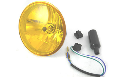 7" Round Headlamp Sealed Beam - Click Image to Close
