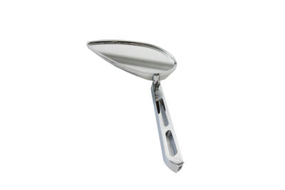 Micro Tear Drop Mirror with Billet Slotted Stem