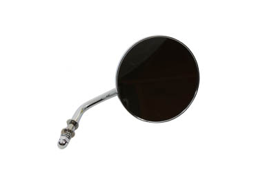 Round Flame Mirror Chrome - Click Image to Close
