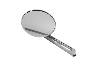 Round Mirror with Billet Slotted Stem - Click Image to Close