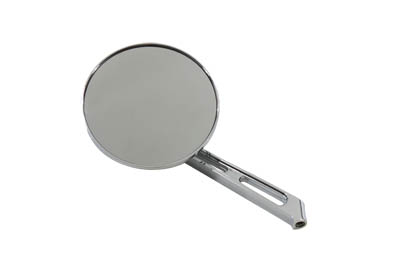 Round Flame Mirror with 2 Slot Stem - Click Image to Close