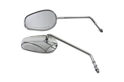 Rectangle Mirror Set with Round Long Stems