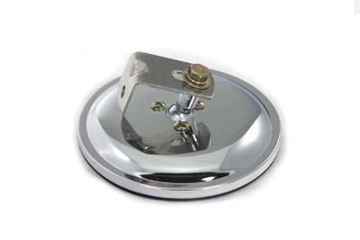 Early Style Round Face Mirror Chrome - Click Image to Close
