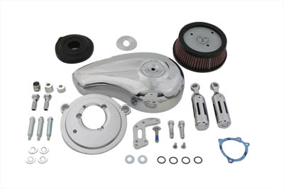 Tear Drop Air Cleaner Kit Chrome - Click Image to Close