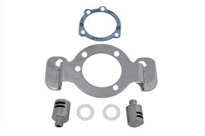 Breather and Bracket Kit Chrome - Click Image to Close