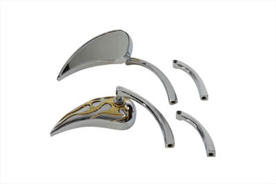 Chrome Billet Tear Drop Mirror Set