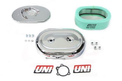 Chrome Oval Air Cleaner Assembly - Click Image to Close