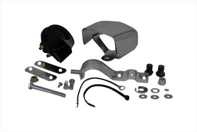 Horn Kit with Bracket Cover Hardware Chrome - Click Image to Close