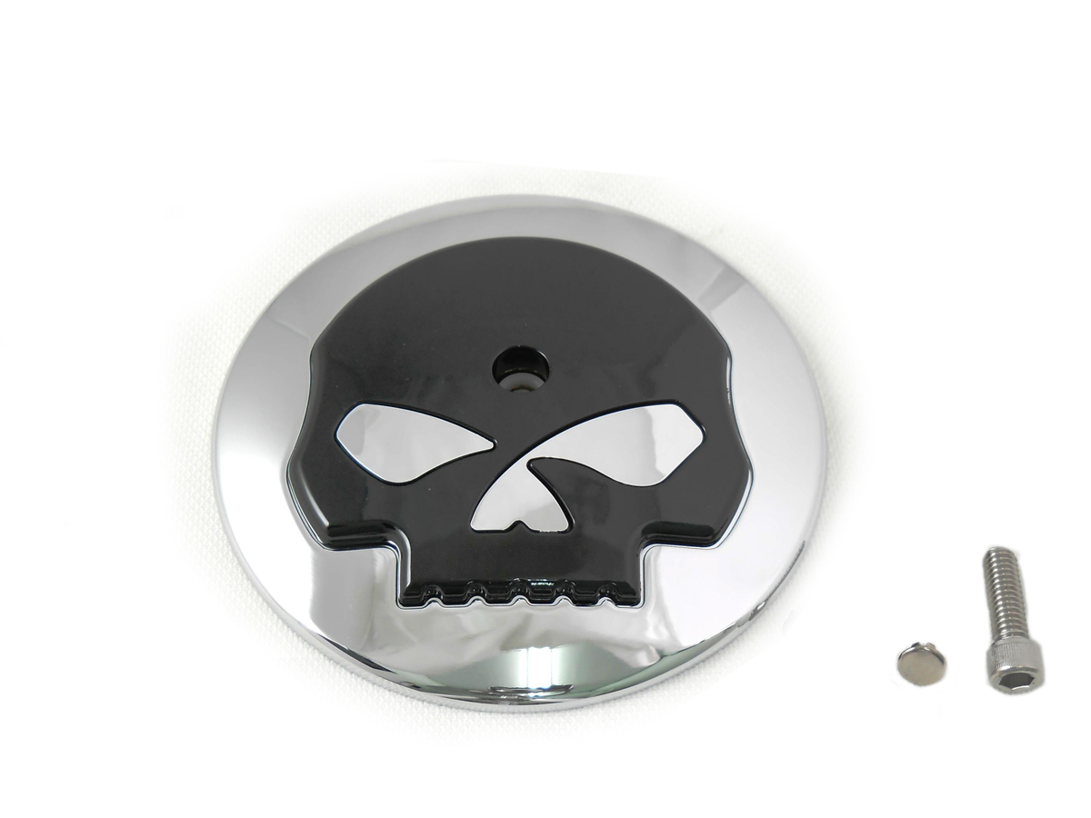 Skull Air Cleaner Cover Insert - Click Image to Close