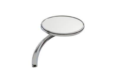 Oval Mirror with Billet Stem - Click Image to Close