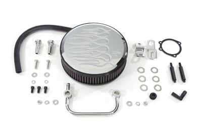 K&N Air Cleaner Assembly Chrome Billet - Click Image to Close