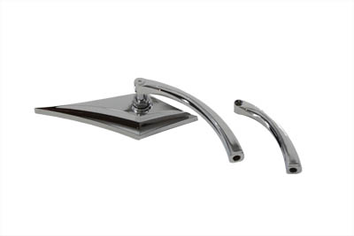 Zoid Mirror with Billet Curved Stem - Click Image to Close