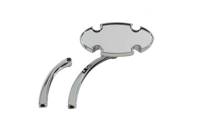 Kaiser Mirror with Billet Curved Stem - Click Image to Close