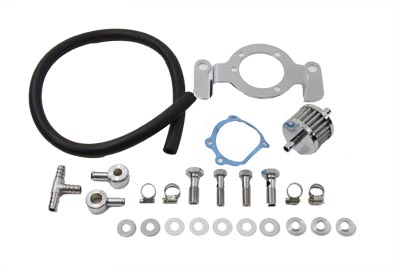 Crankcase Breather and Bracket Kit - Click Image to Close