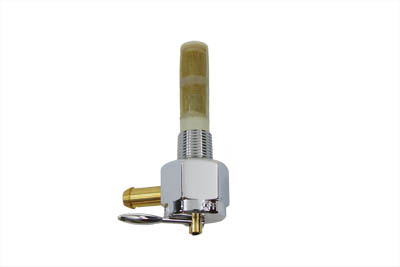 Sifton Chrome Hex Petcock 90° Left Hand Spigot - Click Image to Close