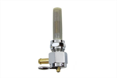 Sifton Chrome Hex Petcock 90° Left Hand Spigot with Nut