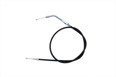 Black Throttle Cable with 45° Elbow Fitting - Click Image to Close
