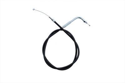 Black Throttle Cable with 90° Elbow Fitting - Click Image to Close