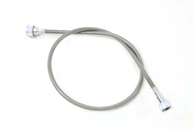 35" Stainless Steel Speedometer Cable - Click Image to Close