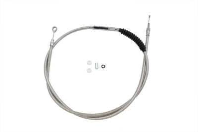 75.625" Braided Stainless Steel Clutch Cable - Click Image to Close