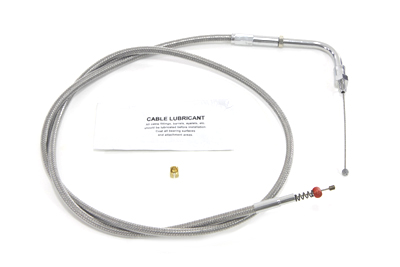 38" Stainless Steel Idle Cable - Click Image to Close