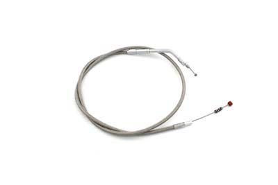 Braided Stainless Steel Idle Cable - Click Image to Close