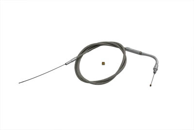 37" Braided Stainless Steel Throttle Cable - Click Image to Close