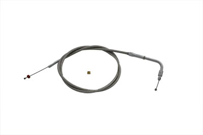 Braided Stainless Steel Throttle Cable with 42.50" Casing - Click Image to Close