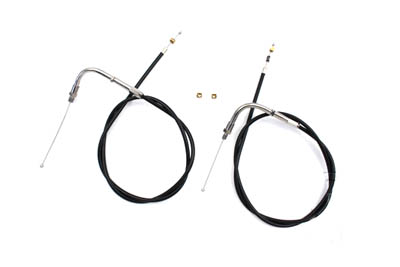 34.92" Black Throttle and Idle Cable Set - Click Image to Close