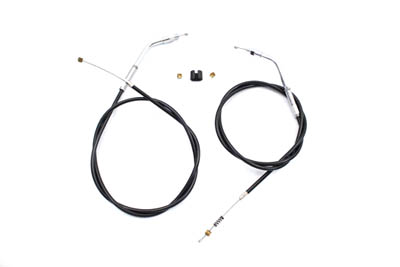 Black Throttle and Idle Cable Set with 36.81" Casing