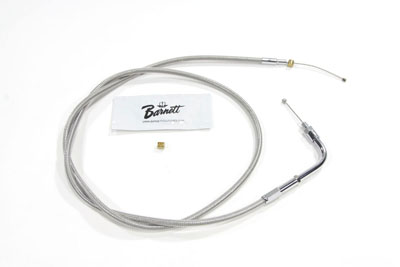 Braided Stainless Steel Throttle Cable with 45" Casing - Click Image to Close