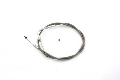 Braided Stainless Steel Throttle Cable - Click Image to Close