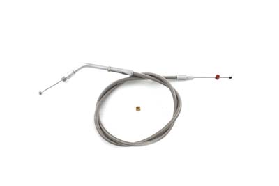35.75" Stainless Steel Throttle Cable - Click Image to Close