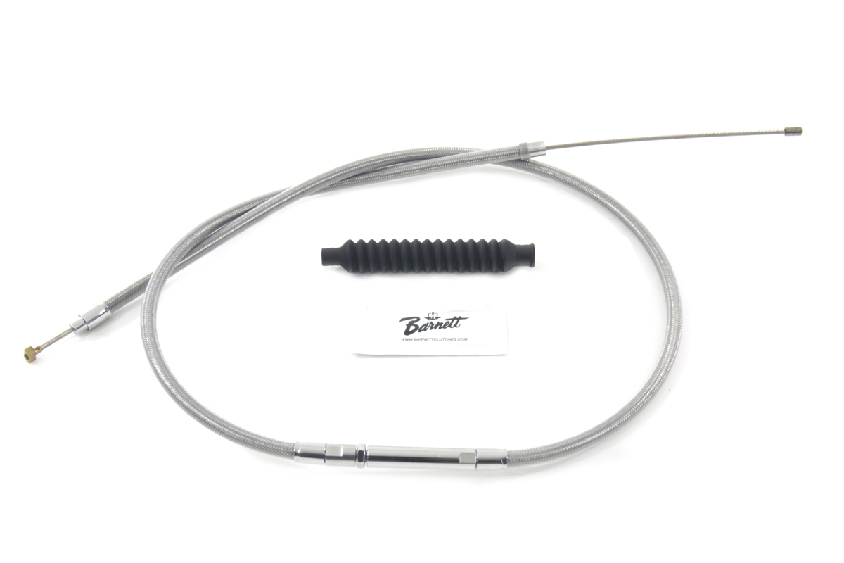 52.50" Braided Stainless Steel Clutch Cable - Click Image to Close