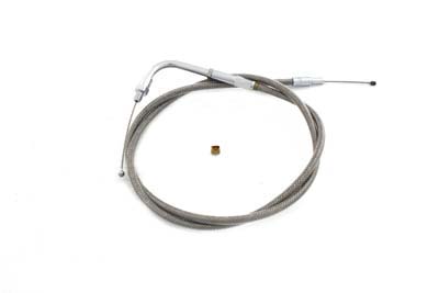Braided Stainless Steel Throttle Cable with 40.25" Casing