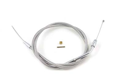 Braided Stainless Steel Throttle Cable with 38.75" Casing