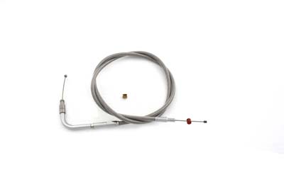 Braided Stainless Steel Throttle Cable with 38" Casing - Click Image to Close