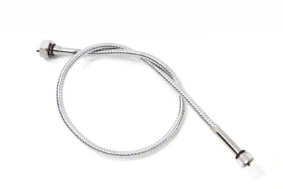 35" Chrome Speedometer Cable