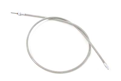 44.5" Braided Stainless Steel Speedometer Cable - Click Image to Close