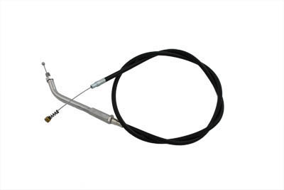 Black Throttle Cable with 45° Elbow Fitting